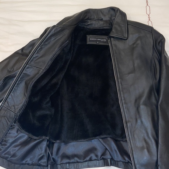 Robert Phillipe Black Genuine Leather Jacket - Picture 5 of 8